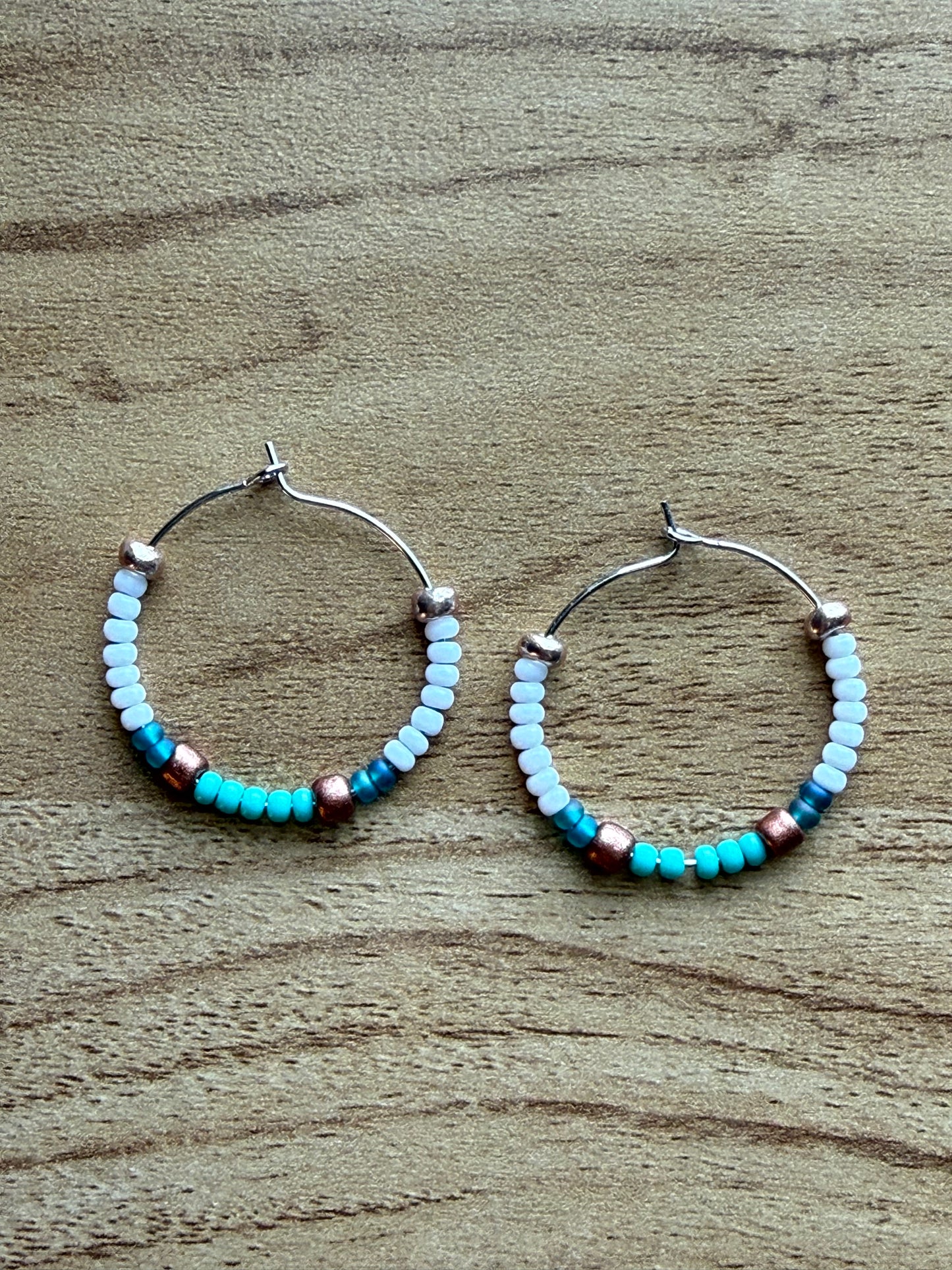 Oceanic Breeze Collection Hoop Earrings - 3D