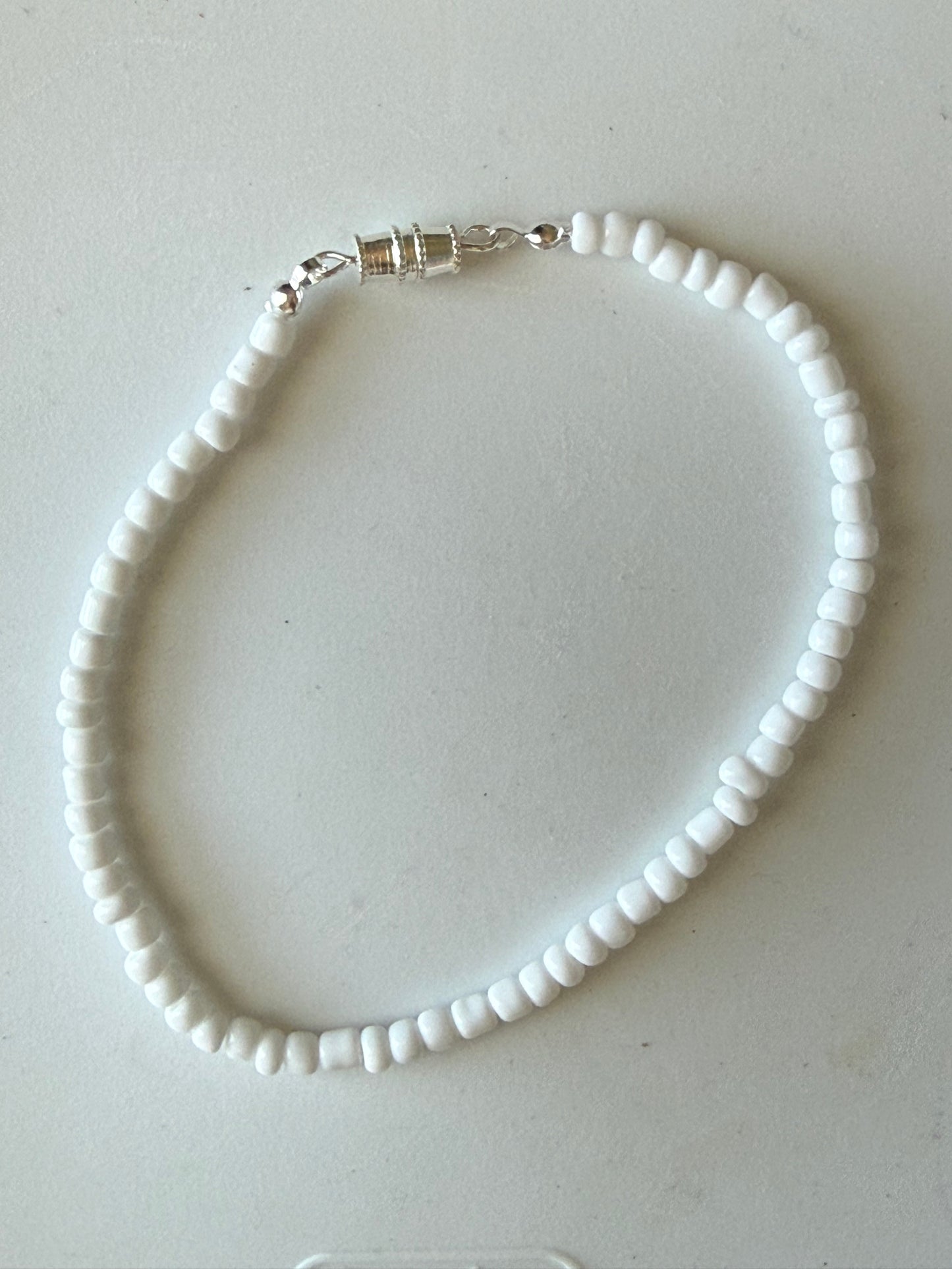 White Anklet