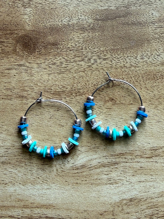 Oceanic Breeze Collection Hoop Earrings 3A