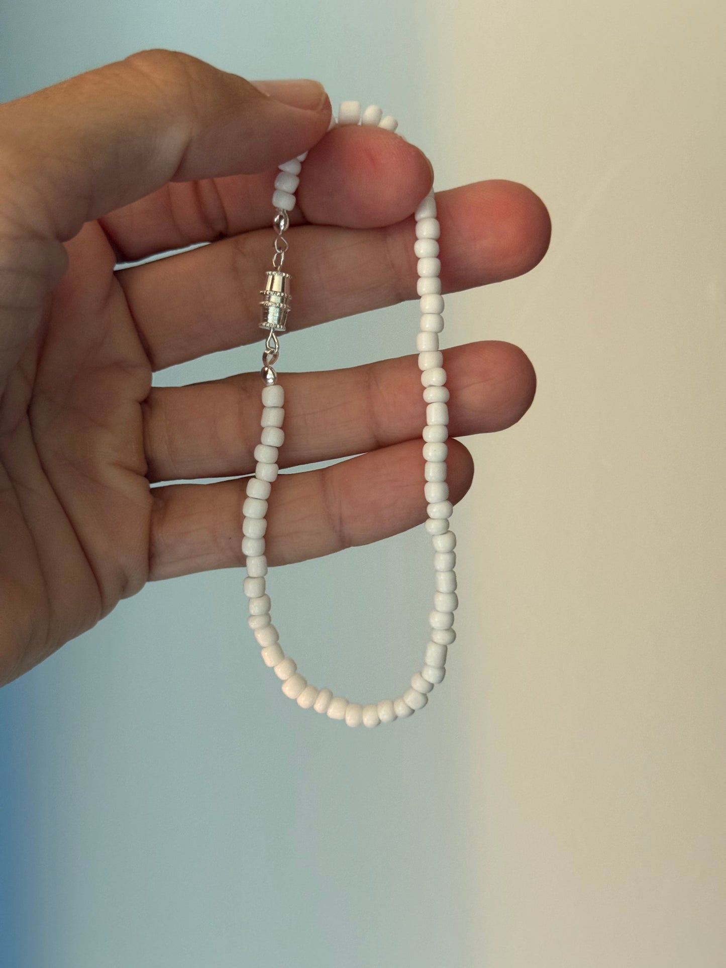 White Anklet
