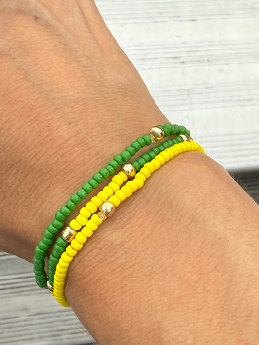 School Pride: Nelson County Collection 3 Stretch Bracelets - 2A